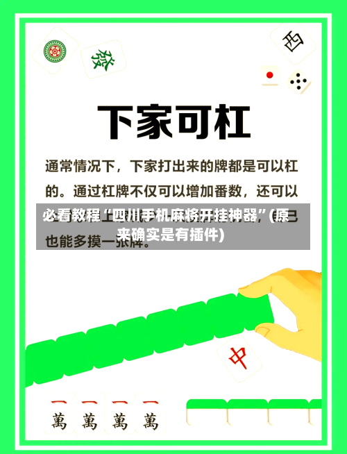 必看教程“四川手机麻将开挂神器	”(原来确实是有插件)-第2张图片