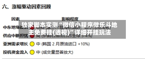 独家脚本实测“微信小程序微乐斗地主免费挂(透视)”详细开挂玩法-第3张图片