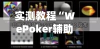 实测教程“WePoker辅助器哪个好用	”作弊(透视)透视辅助-第3张图片