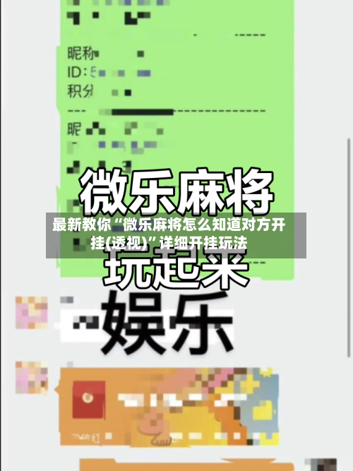 最新教你“微乐麻将怎么知道对方开挂(透视)	”详细开挂玩法-第1张图片