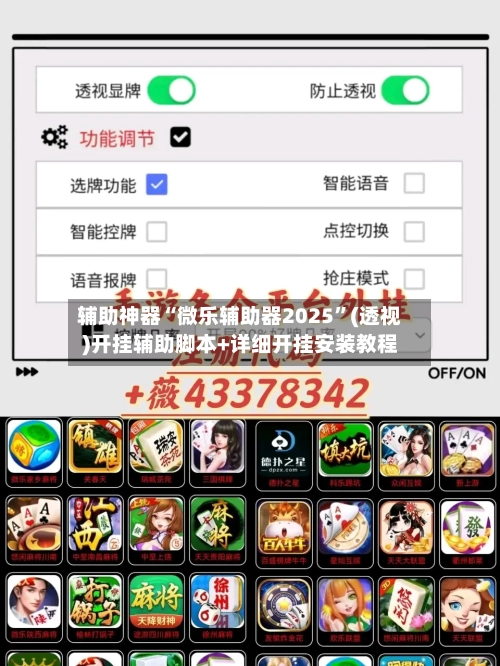 辅助神器“微乐辅助器2025	”(透视)开挂辅助脚本+详细开挂安装教程-第1张图片