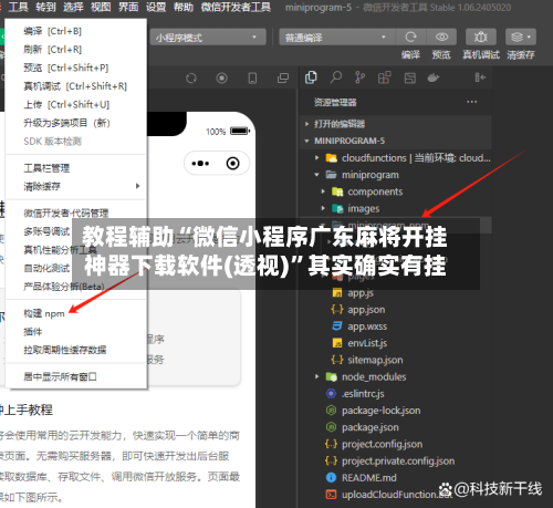 教程辅助“微信小程序广东麻将开挂神器下载软件(透视)”其实确实有挂-第2张图片