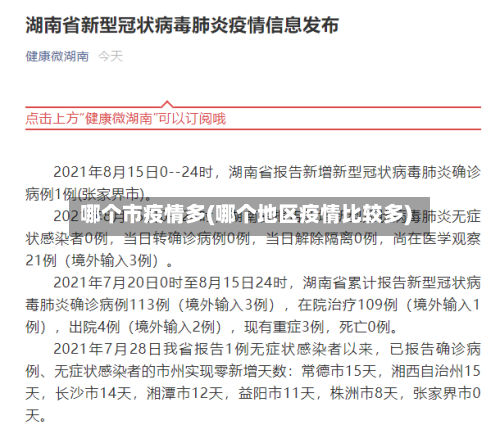 哪个市疫情多(哪个地区疫情比较多)-第3张图片
