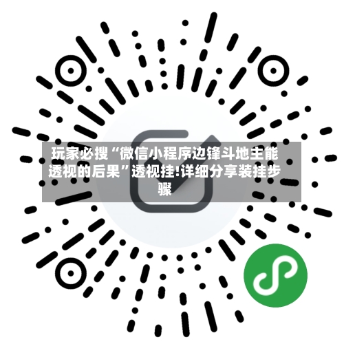 玩家必搜“微信小程序边锋斗地主能透视的后果	”透视挂!详细分享装挂步骤-第1张图片