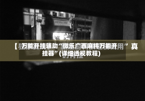 万能开挂辅助“微乐广西麻将万能开挂器	”(详细透视教程)-第1张图片