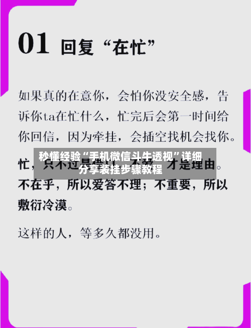 秒懂经验“手机微信斗牛透视	”详细分享装挂步骤教程-第1张图片