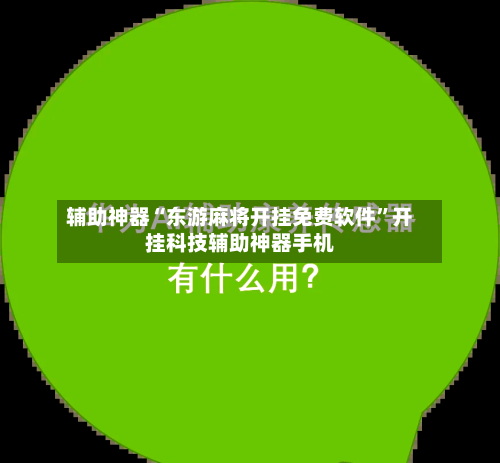 辅助神器“东游麻将开挂免费软件”开挂科技辅助神器手机-第3张图片