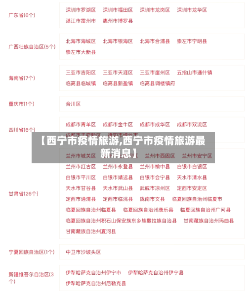 【西宁市疫情旅游,西宁市疫情旅游最新消息】-第2张图片