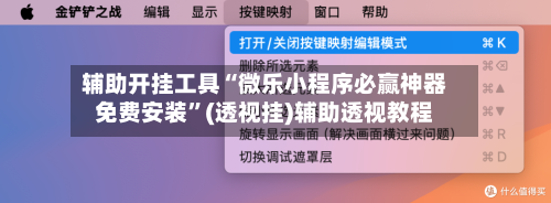 辅助开挂工具“微乐小程序必赢神器免费安装”(透视挂)辅助透视教程-第3张图片
