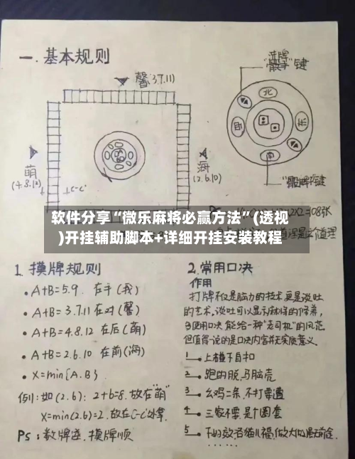 软件分享“微乐麻将必赢方法	”(透视)开挂辅助脚本+详细开挂安装教程-第1张图片