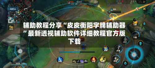 辅助教程分享“皮皮衡阳字牌辅助器”最新透视辅助软件详细教程官方版下载-第1张图片