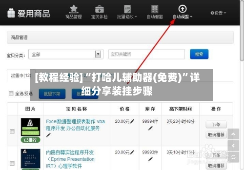 [教程经验]“打哈儿辅助器(免费)	”详细分享装挂步骤-第1张图片