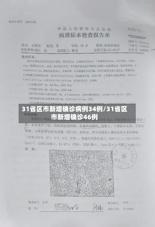 31省区市新增确诊病例34例/31省区市新增确诊46例-第1张图片