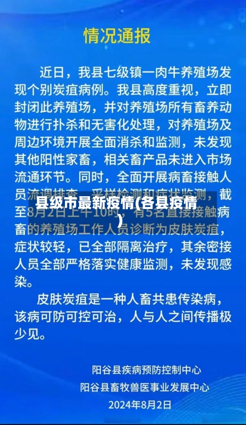 县级市最新疫情(各县疫情)-第1张图片