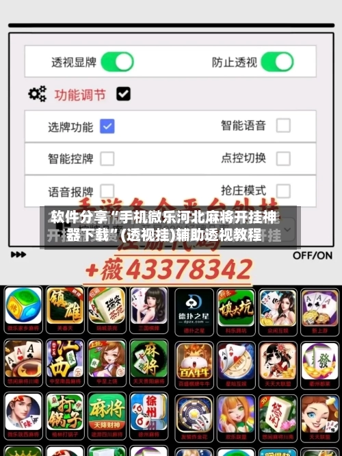 软件分享“手机微乐河北麻将开挂神器下载”(透视挂)辅助透视教程-第3张图片