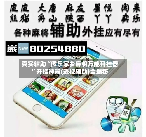 真实辅助“微乐家乡麻将万能开挂器”开挂神器{透视辅助}全揭秘-第2张图片