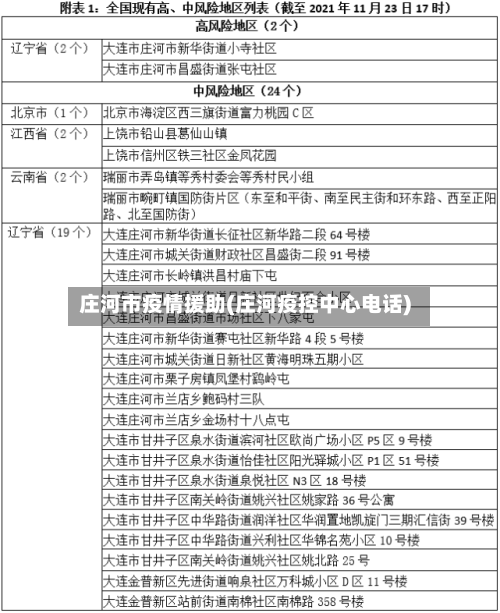 庄河市疫情援助(庄河疫控中心电话)-第2张图片