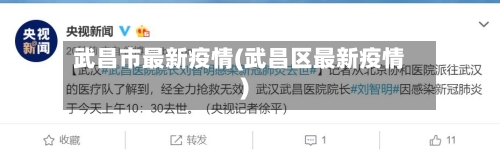 武昌市最新疫情(武昌区最新疫情)-第1张图片