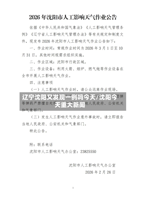 辽宁沈阳又发现一例吗今天/沈阳今天重大新闻-第3张图片