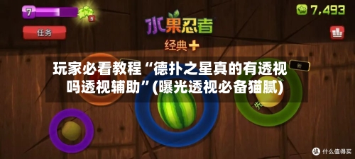 玩家必看教程“德扑之星真的有透视吗透视辅助”(曝光透视必备猫腻)-第1张图片