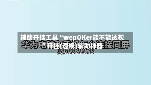 辅助开挂工具“wepOKer能不能透视”开挂(透视)辅助神器-第2张图片