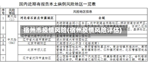 宿州市疫情风险(宿州疫情风险评估)-第2张图片