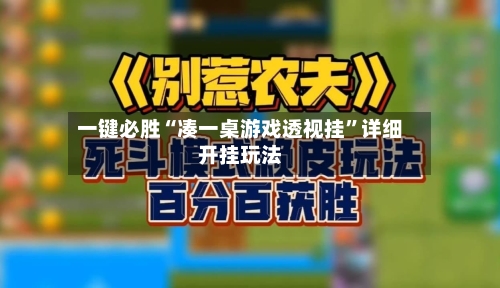 一键必胜“凑一桌游戏透视挂”详细开挂玩法-第2张图片