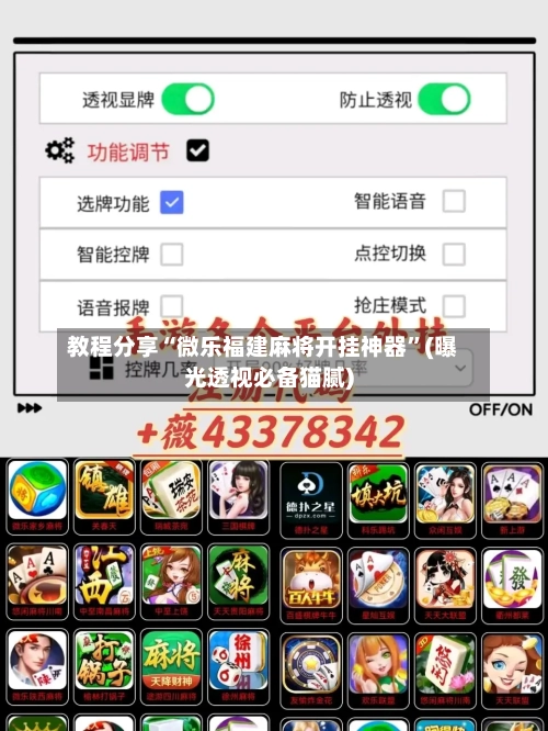教程分享“微乐福建麻将开挂神器”(曝光透视必备猫腻)-第1张图片