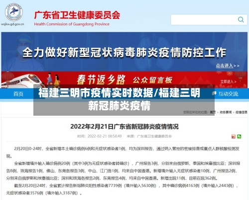 福建三明市疫情实时数据/福建三明新冠肺炎疫情-第1张图片