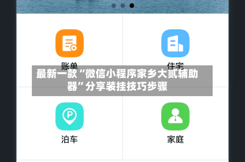 最新一款“微信小程序家乡大贰辅助器”分享装挂技巧步骤-第2张图片