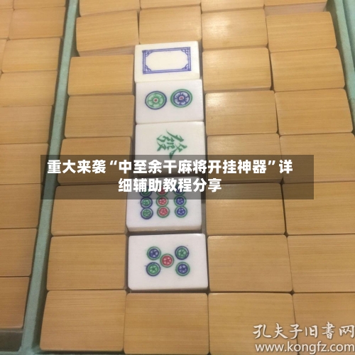 重大来袭“中至余干麻将开挂神器”详细辅助教程分享-第1张图片