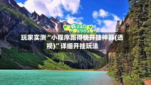 玩家实测“小程序跑得快开挂神器(透视)”详细开挂玩法-第1张图片