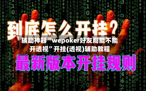 辅助神器“wepoker好友局能不能开透视”开挂(透视)辅助教程-第3张图片