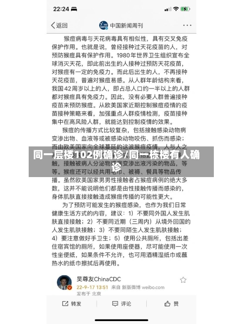 同一层楼102例确诊/同一栋楼有人确诊-第1张图片
