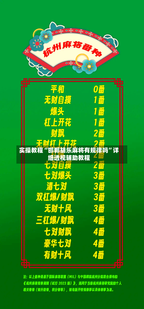 实操教程“邯郸胡乐麻将有规律吗”详细透视辅助教程-第2张图片