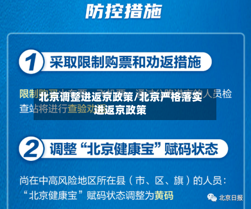 北京调整进返京政策/北京严格落实进返京政策-第1张图片