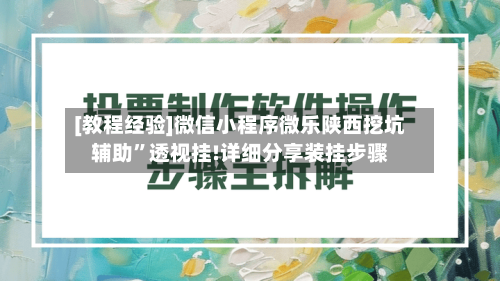 [教程经验]微信小程序微乐陕西挖坑辅助”透视挂!详细分享装挂步骤-第2张图片