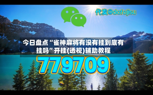 今日盘点“雀神麻将有没有挂到底有挂吗”开挂(透视)辅助教程-第2张图片