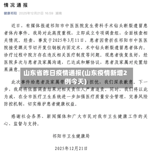 山东省昨日疫情通报(山东疫情新增2例今天)-第2张图片
