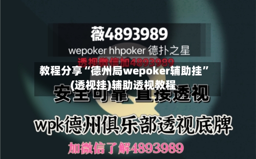 教程分享“德州局wepoker辅助挂”(透视挂)辅助透视教程-第2张图片