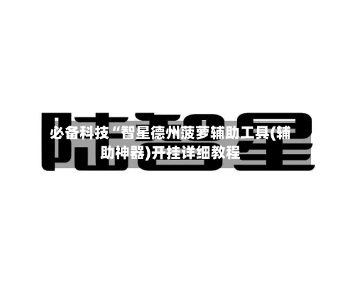 必备科技“智星德州菠萝辅助工具(辅助神器)开挂详细教程-第2张图片