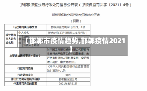 【邯郸市疫情趋势,邯郸疫情2021】-第1张图片