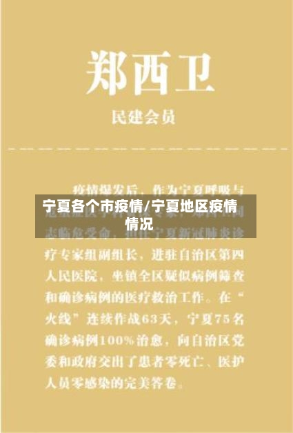 宁夏各个市疫情/宁夏地区疫情情况-第1张图片