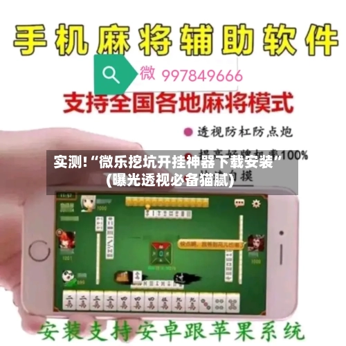 实测!“微乐挖坑开挂神器下载安装”(曝光透视必备猫腻)-第3张图片