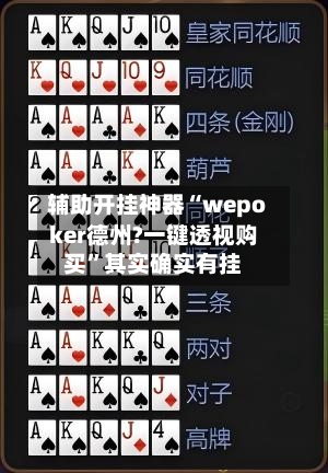 辅助开挂神器“wepoker德州?一键透视购买	”其实确实有挂-第1张图片