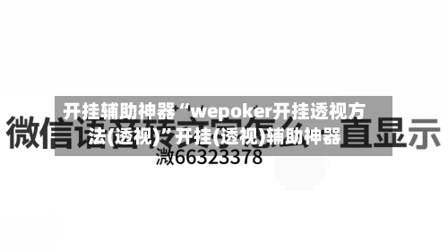 开挂辅助神器“wepoker开挂透视方法(透视)”开挂(透视)辅助神器-第3张图片