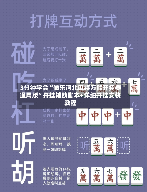 3分钟学会“微乐河北麻将万能开挂器通用版	”开挂辅助脚本+详细开挂安装教程-第2张图片