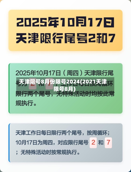 天津限号8月份限号2024(2021天津限号8月)-第2张图片