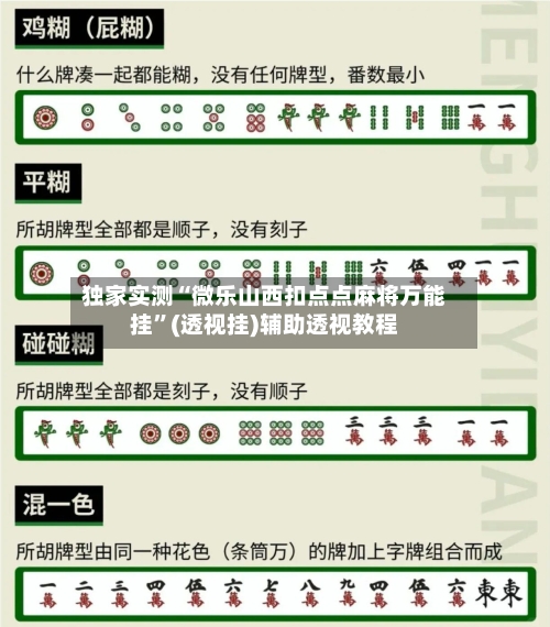 独家实测“微乐山西扣点点麻将万能挂”(透视挂)辅助透视教程-第1张图片