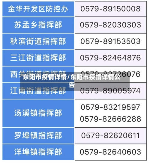 东阳市疫情详情/东阳市疫情详情公告-第2张图片